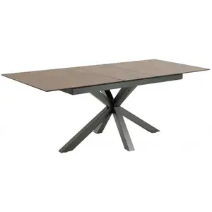 Jedálenský rozkladací stôl Heaven 168 cm hnedo-čierny vyobraziť