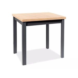 Jedálenský stôl Adam 80 cm dub artisan/čierny vyobraziť