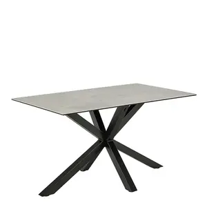 Jedálenský stôl Heaven 135 cm sivá/čierna vyobraziť
