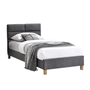 Jednolôžková čalúnená posteľ Sierra 90x200 Velvet 150 sivá vyobraziť