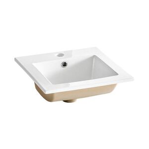 Keramické zapustené umývadlo Square 42 cm biele vyobraziť