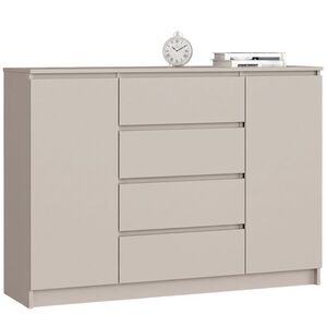 Komoda CLP K140 2D 4SZ 138 cm kašmír vyobraziť