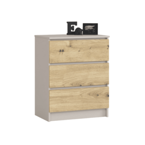 Komoda CLP K60 3SZ 60 cm kašmír/dub Artisan vyobraziť