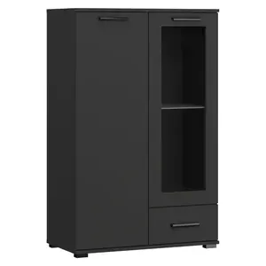 Komoda Fraz 80 cm černá vyobraziť