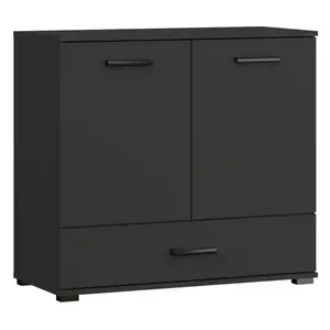 Komoda Fraz 90 cm černá vyobraziť