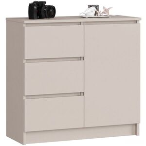 Komoda Jerry 1D 3SZ 80 cm kašmír vyobraziť