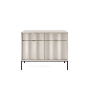 Komoda Nova 104 cm so zásuvkami kašmír/čierna vyobraziť