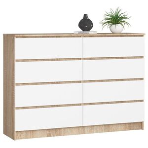 Komoda Rollo X 140 cm dub sonoma/biela vyobraziť