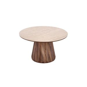 Konferenční stolek Diavola 80 cm travertin/ořech vyobraziť