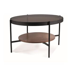 Konferenčný stolík Prima B 74 cm orech/čierny vyobraziť
