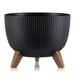 Kvetináč ROSA LINEA Eco 29, 2x18, 3 cm čierny vyobraziť