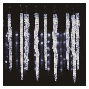 LED vianočná girlanda Icicles 3, 6 m studená biela vyobraziť
