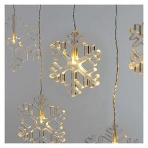 LED vianočný záves Snehové vločky 84 cm teplá biela vyobraziť