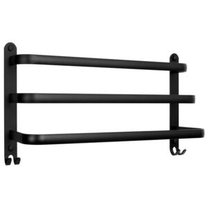 Nástenný vešiak Athos 49 cm čierny vyobraziť