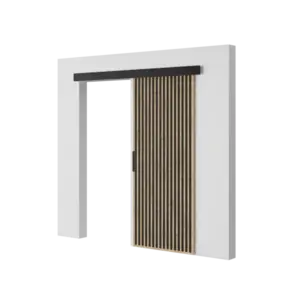 Posuvné interiérové dveře Peri 86 cm dub Sonoma/černé vyobraziť