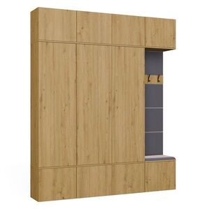 Predsieňová stena Haga 3Sz1W 200 cm dub Artisan vyobraziť