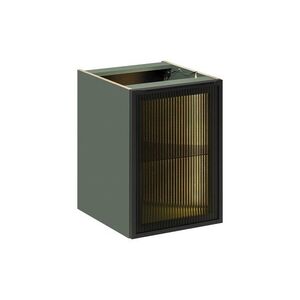 Prosklená závěsná skříňka pod umyvadlo Sombra Green s LED osvětlením 81-40-1DG reed green vyobraziť