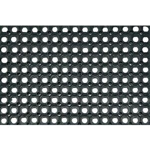 Rohožka štvorhranná HONEYCOMB 50 x 100 cm čierna vyobraziť