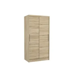 Šatní skříň s posuvnými dveřmi Aspen 100 cm dub Sonoma vyobraziť