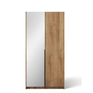 Šatní skříň se zrcadlem Alena 100 cm dub Artisan vyobraziť