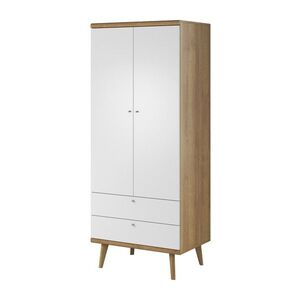 Šatníková skriňa Primo 80 cm dub Riviéra/biela vyobraziť