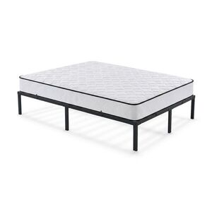 Skladací kovový rám postele s matracom Lowa 120x200 čierny vyobraziť