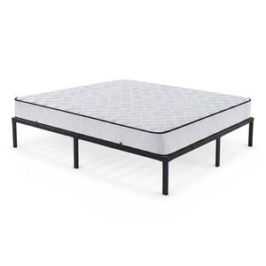 Skladací kovový rám postele s matracom Lowa 160x200 čierny vyobraziť