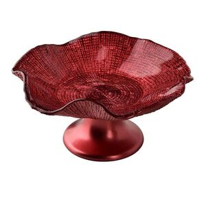 Sklenená servírovacia misa REDD 24x12 cm červená vyobraziť