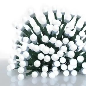 Svetelná LED reťaz s časovačom a programami Cherry 800 cm studená biela vyobraziť