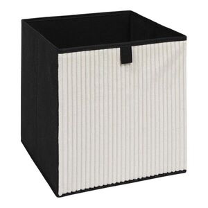 Úložný box CORDUROY 30x30 cm krémový/čierny vyobraziť