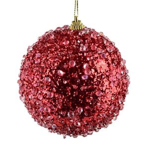 Vánoční baňka SANTA LILA Bauble 10 cm červená vyobraziť