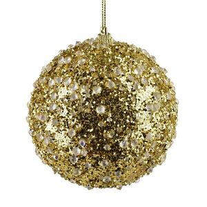 Vánoční baňka SANTA LILA Bauble 10 cm zlatá vyobraziť
