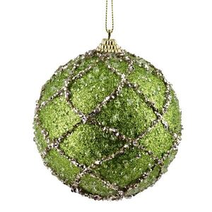 Vianočná guľa SANTA LILA Cobweb 10 cm zelená vyobraziť