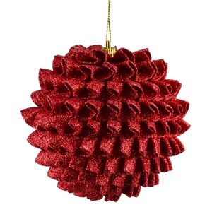 Vianočná guľa SANTA LILA Fairy 10 cm červená vyobraziť