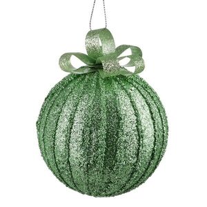 Vianočná guľa SANTA LILA Sparkle 10 cm zelená vyobraziť