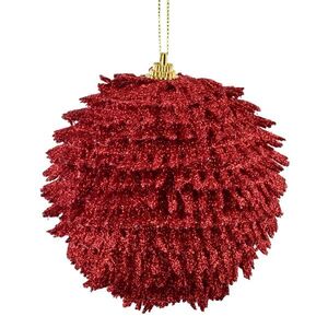 Vianočná guľa SANTA LILA Tassel 10 cm červená vyobraziť