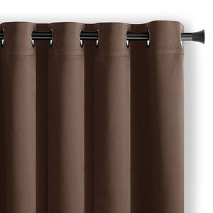 Záves AmeliaHome Blackout s priechodkami 140x245 cm tmavohnedý vyobraziť