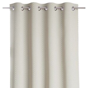 Záves AmeliaHome Clear s priechodkami 140x250 cappuccino/biely vyobraziť
