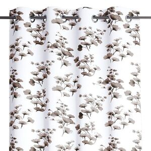 Záves AmeliaHome Serenity s priechodkami 140x250 cm biely/hnedý vyobraziť