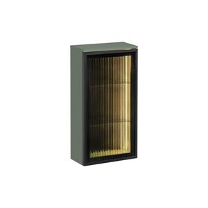 Závěsná horní koupelnová skříňka Sombra Green s LED osvětlením 83-40-1DG reed green vyobraziť
