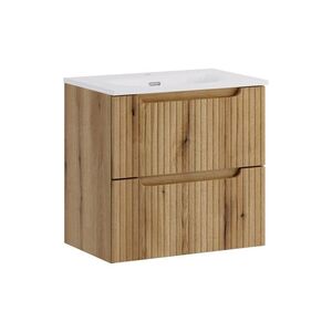 Závesná skrinka Nova Sky so zápustným umývadlom 60 cm dub coast evoke vyobraziť