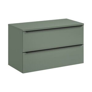 Závěsná skříňka pod umyvadlo Sombra Green s deskou 100 cm reed green vyobraziť
