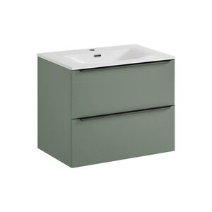 Závěsná skříňka Sombra Green Sky se zápustným umyvadlem 70 cm reed green vyobraziť
