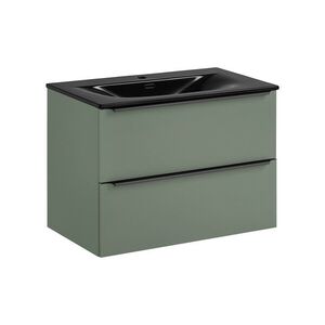 Závěsná skříňka Sombra Green Sky se zápustným umyvadlem 80 cm reed green vyobraziť