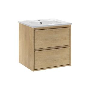 Závesná skrinka Viola Lava so zápustným umývadlom 50 cm dub cremona vyobraziť