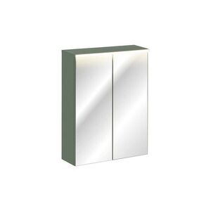 Závěsná zrcadlová skříňka Sombra Green s LED osvětlením 84-60-2D reed green vyobraziť