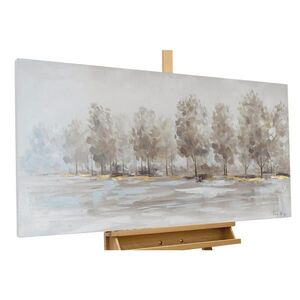 KUNSTLOFT RUČNE MAĽOVANÝ AKRYLOVÝ OBRAZ 120/60 cm, taupe, abstraktný geometrický motív vyobraziť