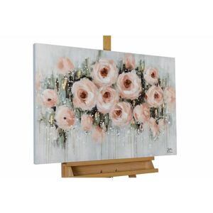 KUNSTLOFT RUČNE MAĽOVANÝ AKRYLOVÝ OBRAZ 90/60 cm, sivý/béžový, prírodný a botanický motív vyobraziť