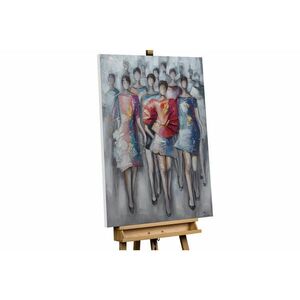 KUNSTLOFT RUČNE MAĽOVANÝ AKRYLOVÝ OBRAZ 75/100 cm, sivý, figurálny motív vyobraziť