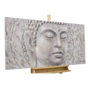 KUNSTLOFT RUČNE MAĽOVANÝ AKRYLOVÝ OBRAZ 120/60 cm, sivý, figurálny motív vyobraziť